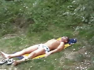 Big-busted German Mom with Her Foetus Getting Anal Creampie Outdoor